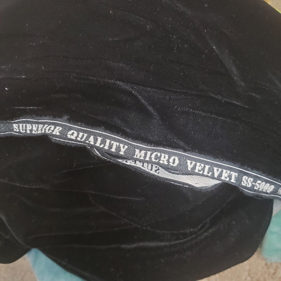 Bundle Of High Quality Velvet Fabric Pieces Random Sizes & Colors - Picture 3 of 6